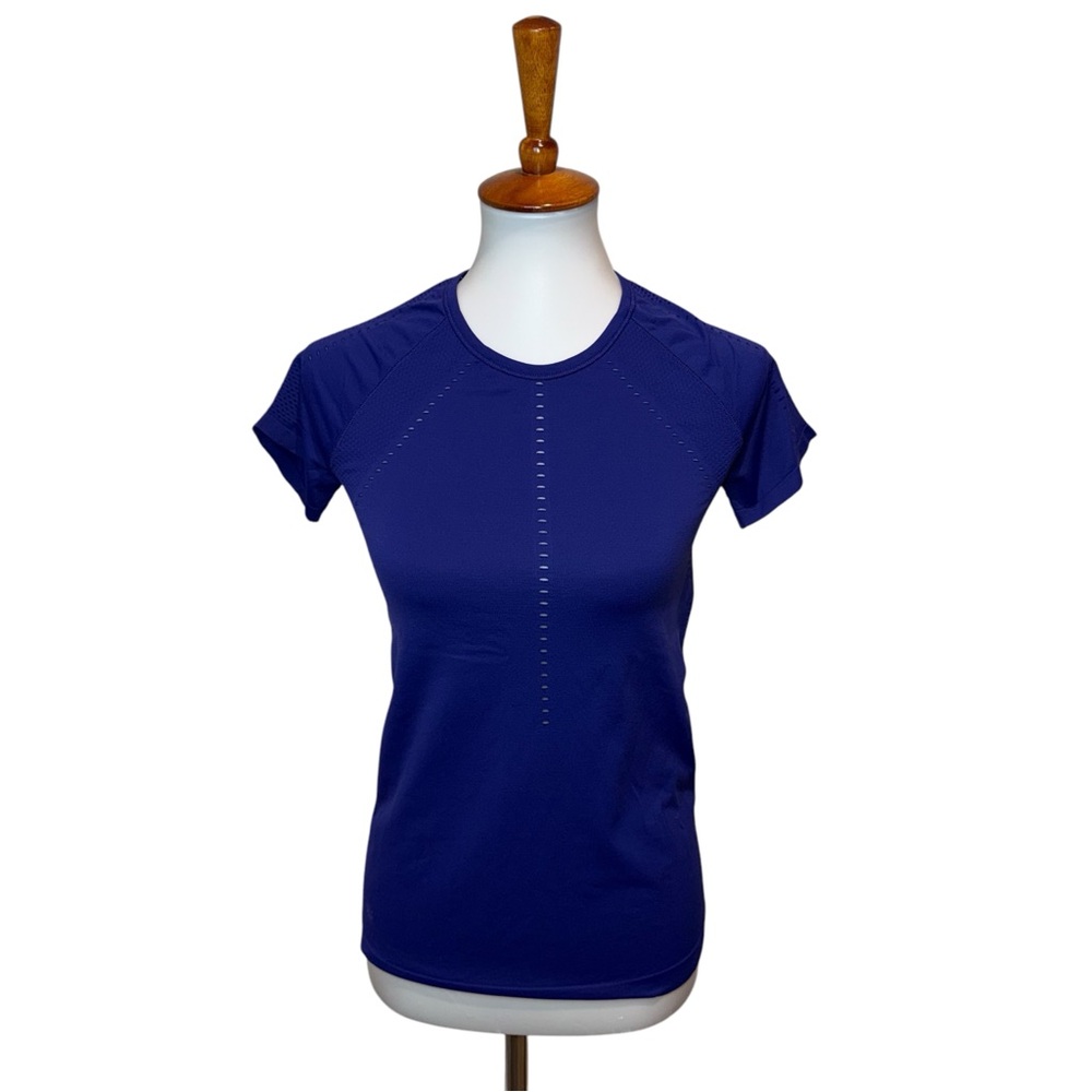 Athleta Foothill Seamless Tee Blue Purple Size XS